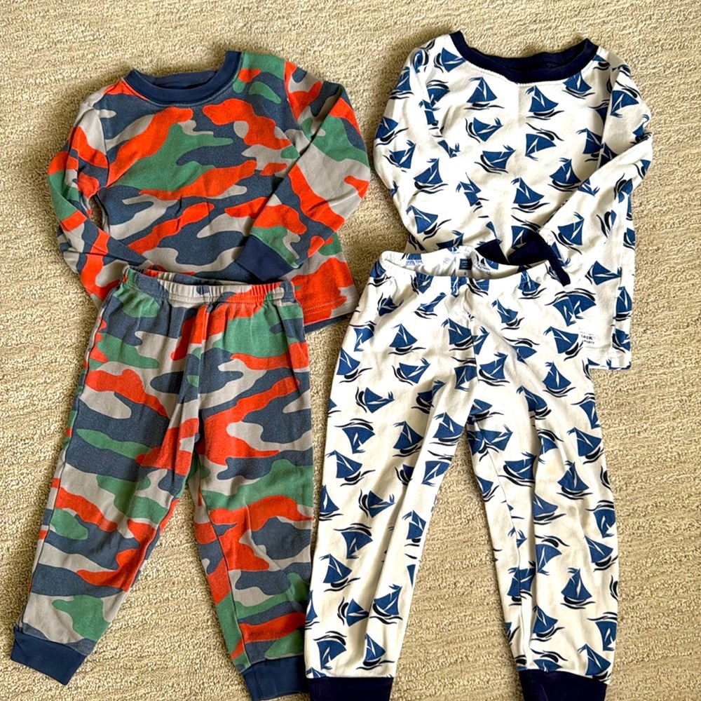 Toddler boys pajamas bundle
